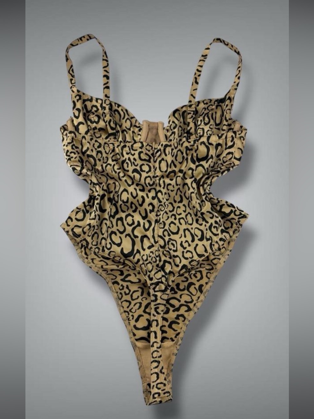 For Love & Lemons Leopard-Print Bodysuit - Gold/Black